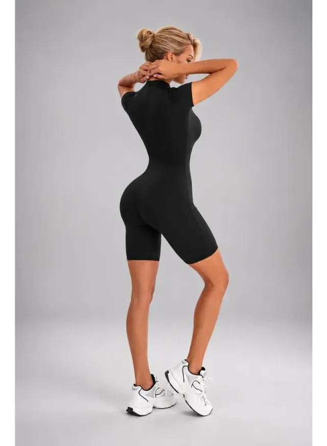 Women's One Piece Workout Jumpsuit Tummy Control