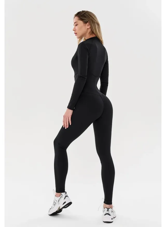 Women's One Piece Workout Jumpsuit Tummy Control – image 3