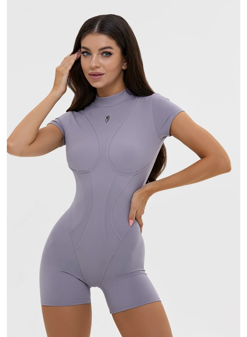 Women's One Piece Workout Jumpsuit Tummy Control