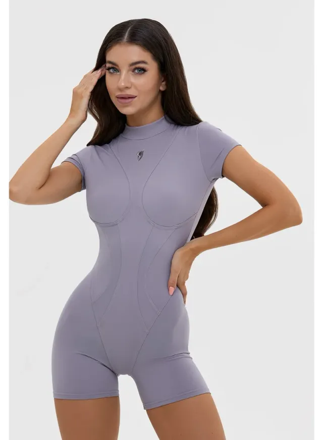 Women's One Piece Workout Jumpsuit Tummy Control