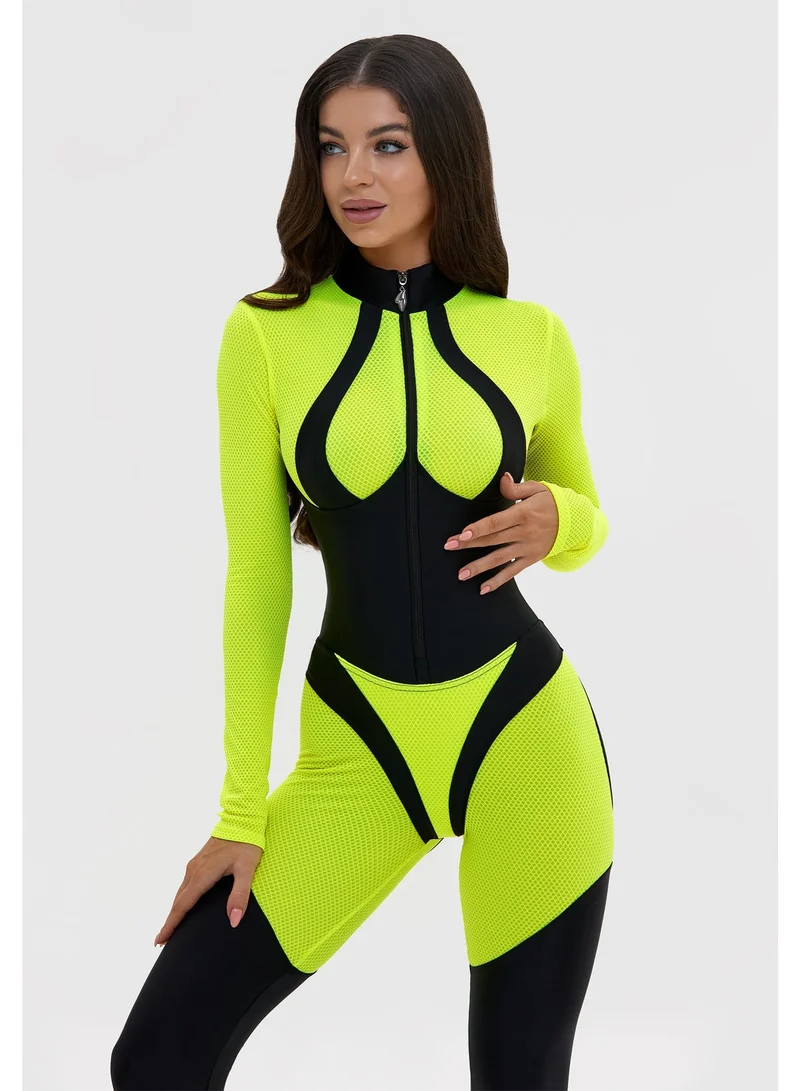 Women's One Piece Workout Jumpsuit Tummy Control