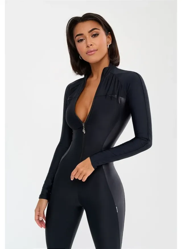 Women's One Piece Workout Jumpsuit Tummy Control – image 6