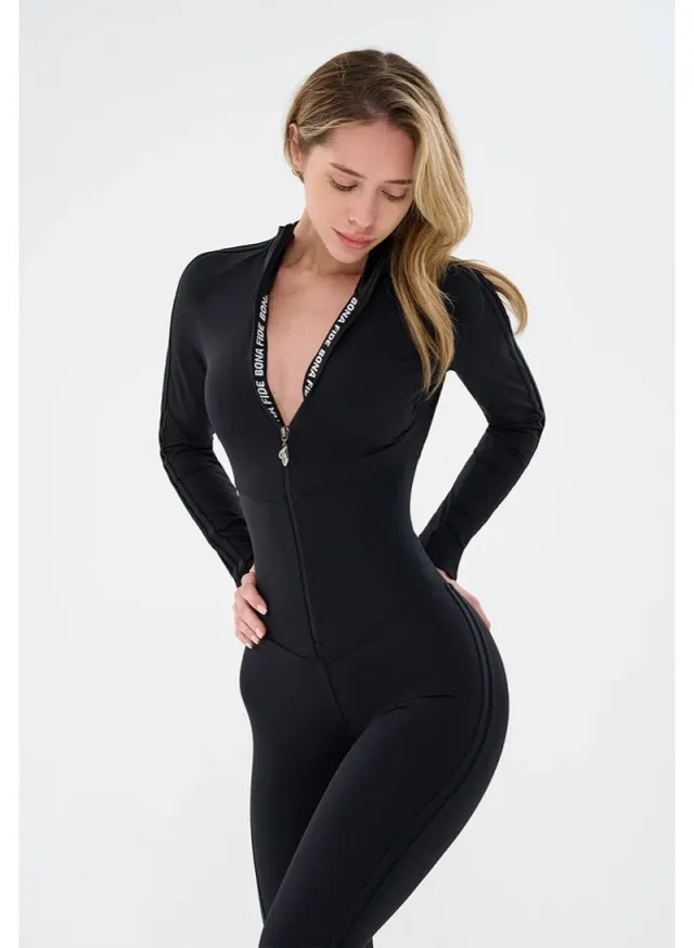 Women's One Piece Workout Jumpsuit Tummy Control – image 4