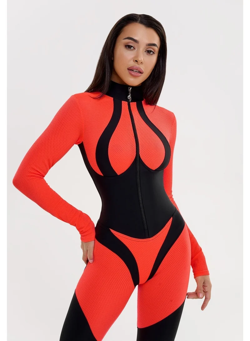 Women's One Piece Workout Jumpsuit Tummy Control