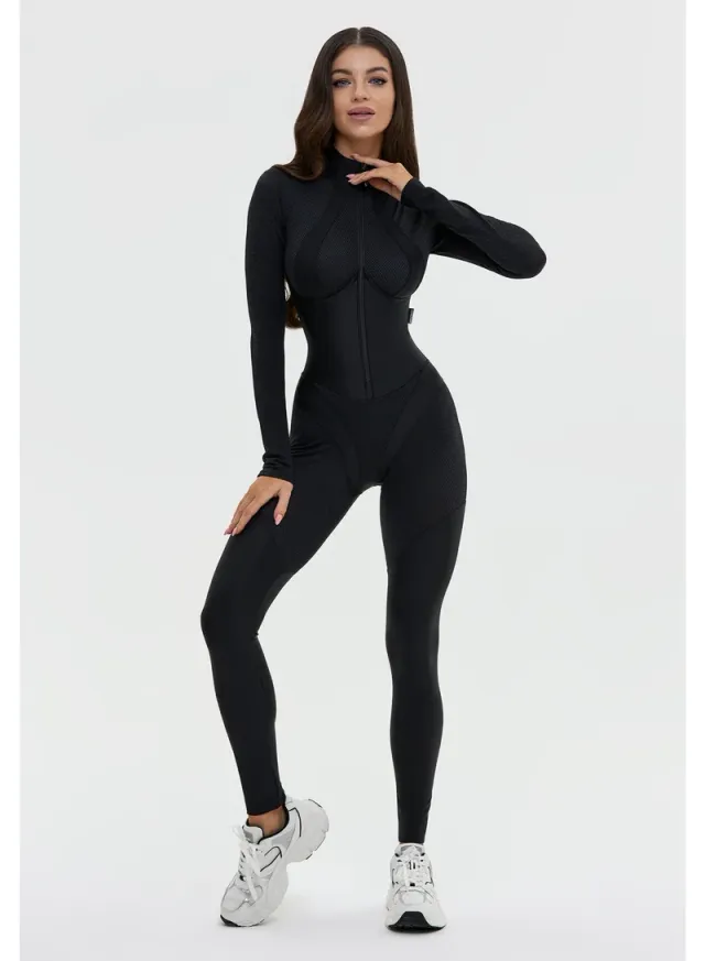 Women's One Piece Workout Jumpsuit Tummy Control – image 2