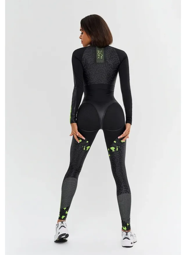 Women's One Piece Workout Jumpsuit Tummy Control – image 4