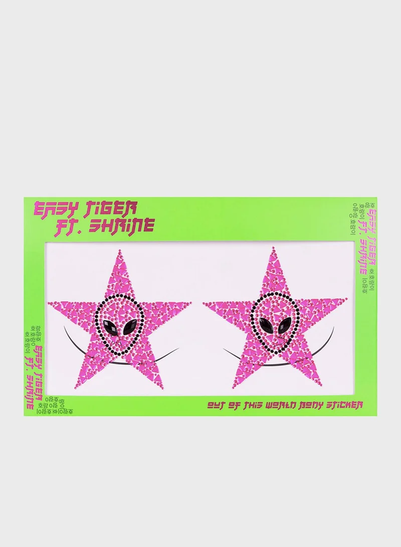 Tiger Body Sticker - Neon Pink