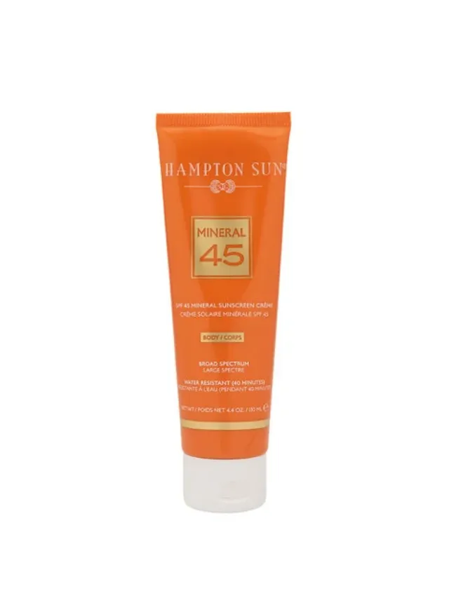 45 واقي شمسي معدني للكريم للجسم بعامل حماية