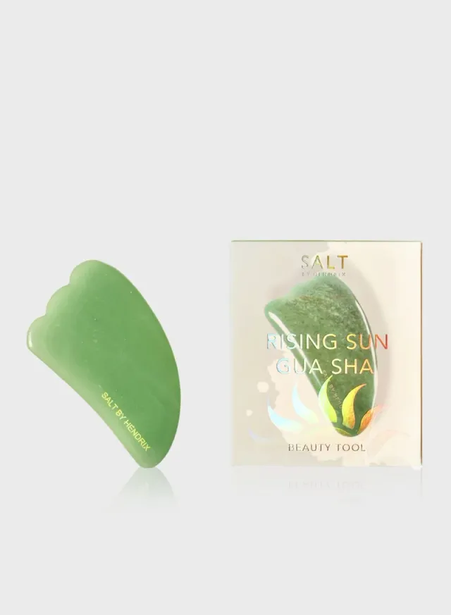 Jade Gua Sha Facial Massage Tool - Green – image 2