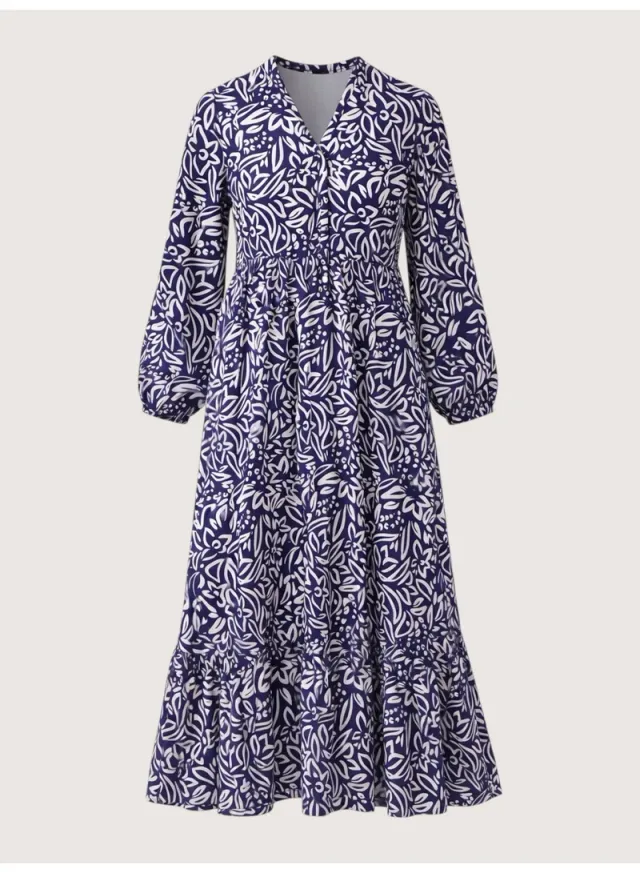 Floral Button Front Maxi Dress – image 6