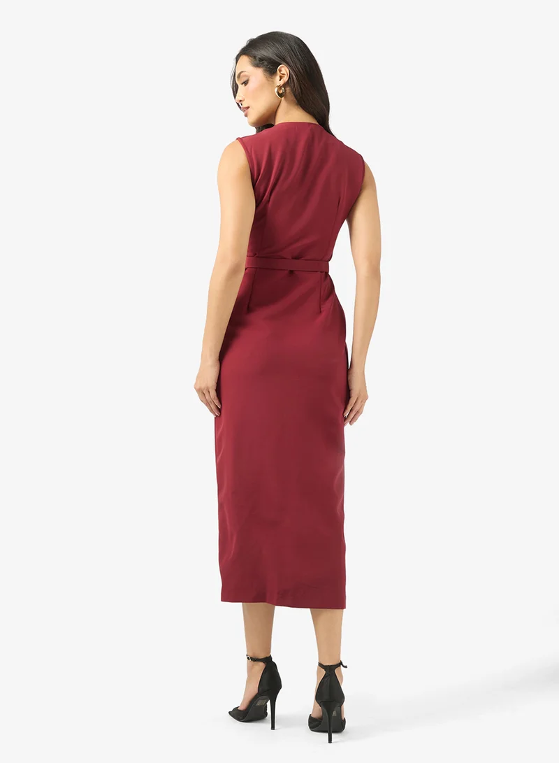 Slit Shift Dress