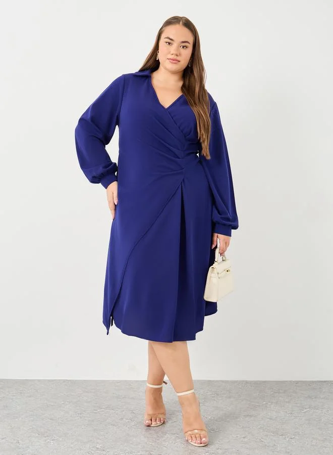 Blouson Sleeve Dress
