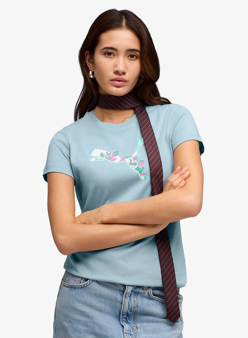 Floral Cat T-Shirt