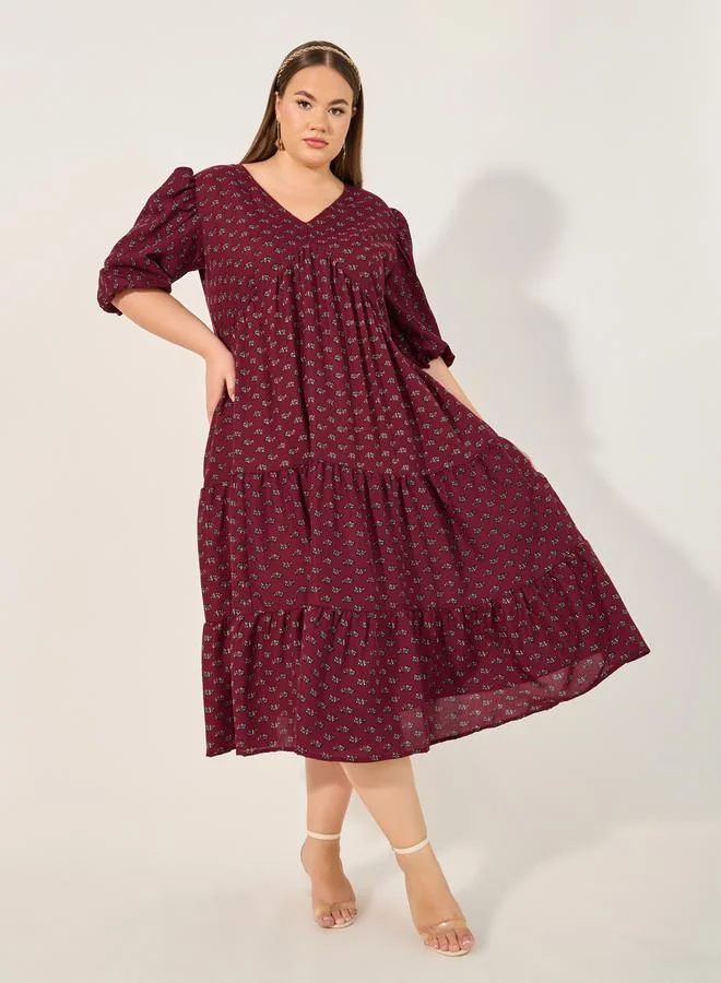 Floral Tiered Dress