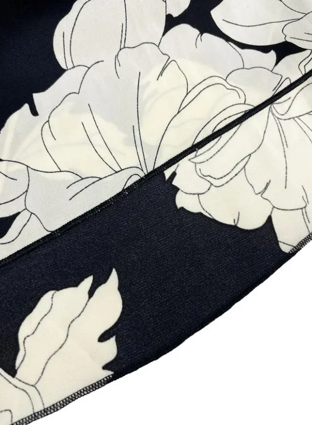 Women's Floral Print A-Line Midi Dress – image 6