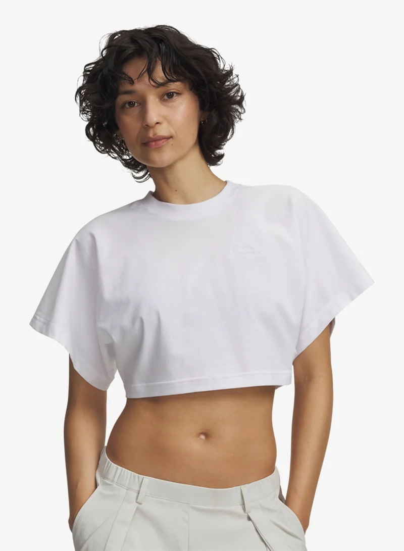 Cropped Script Logo T-Shirt