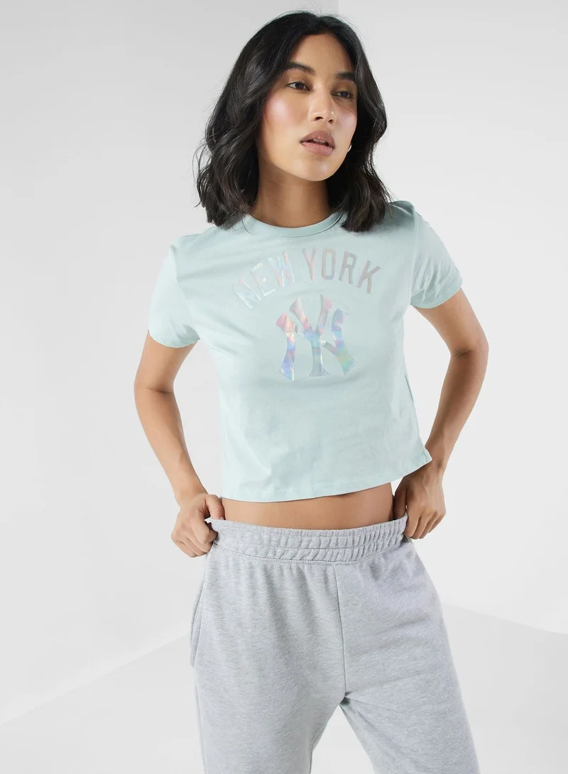 Y2K Yankees Cropped Tee