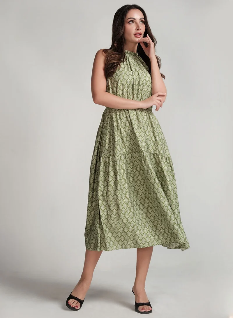 Halter Tiered Dress