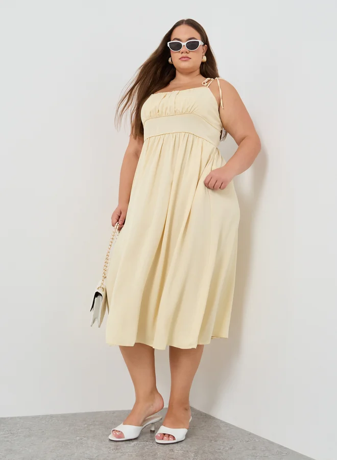 Tie Strap Midi Dress
