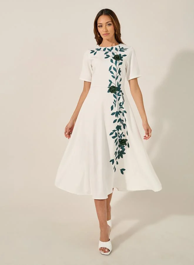 Floral A-Line Dress