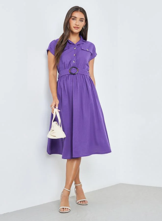 Sleeveless Midi Dress Grey