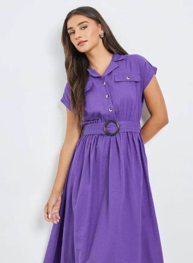 Sleeveless Midi Dress Grey – image 2