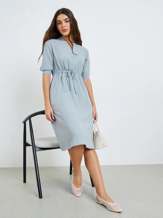 Sleeveless Midi Dress Grey