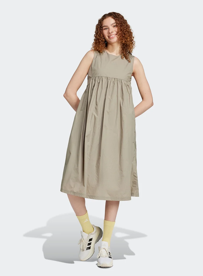 Sleeveless Poplin Dress