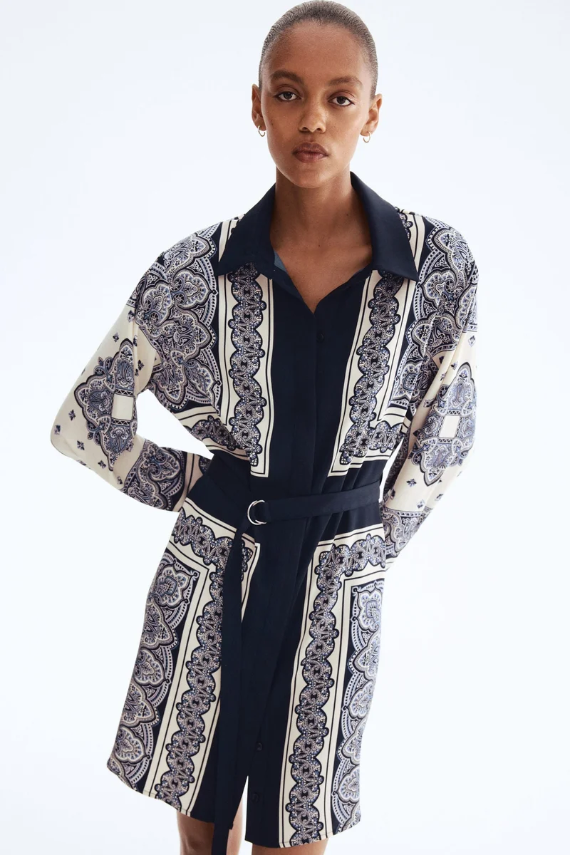 Belted Shirt Dress