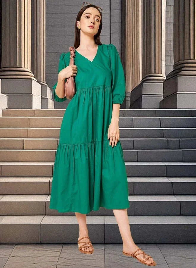 Tiered Cotton Dress