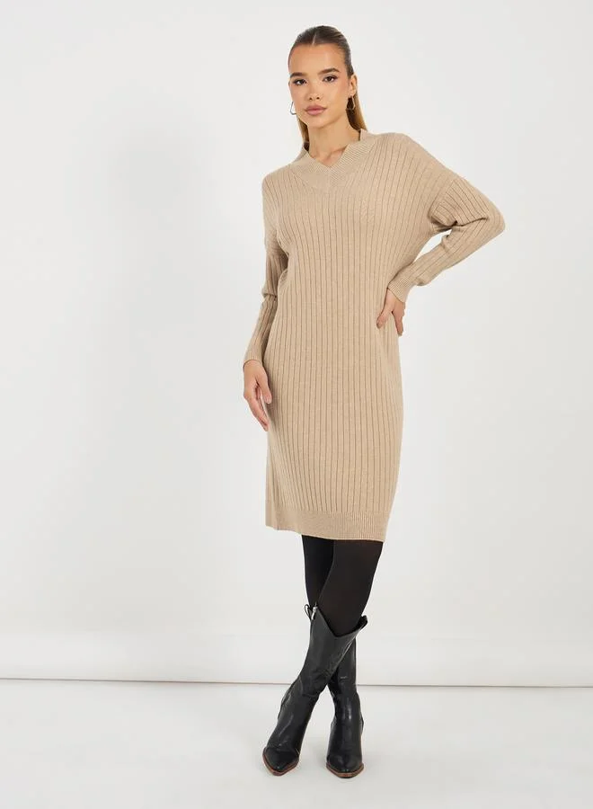 Ribbed Knit Dress