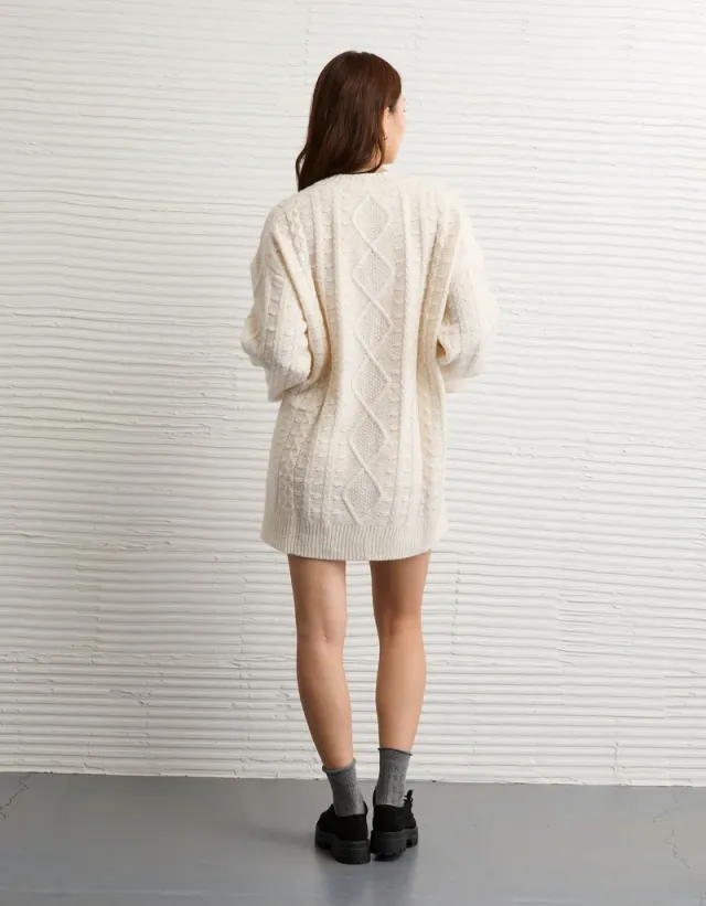 Cable Knit Sweater Dress – image 2