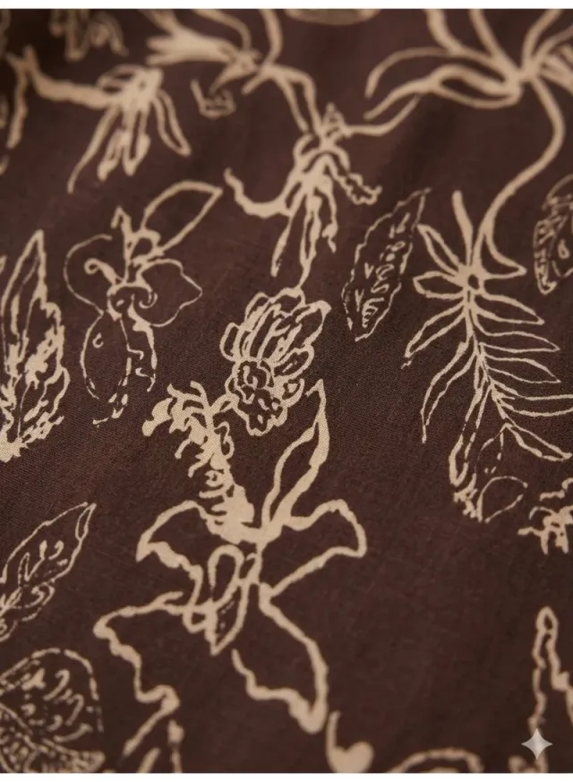 Printed Midi Dress Square Neck – image 6