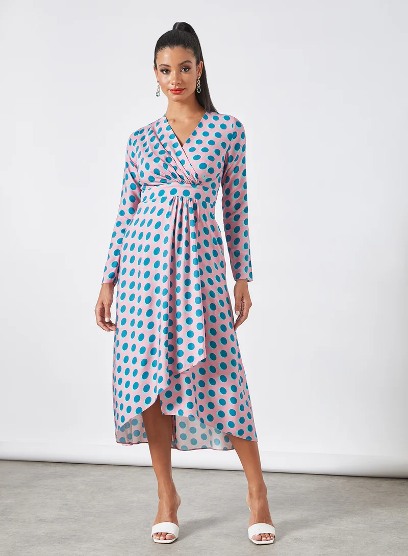 Polka Dot Midi Dress