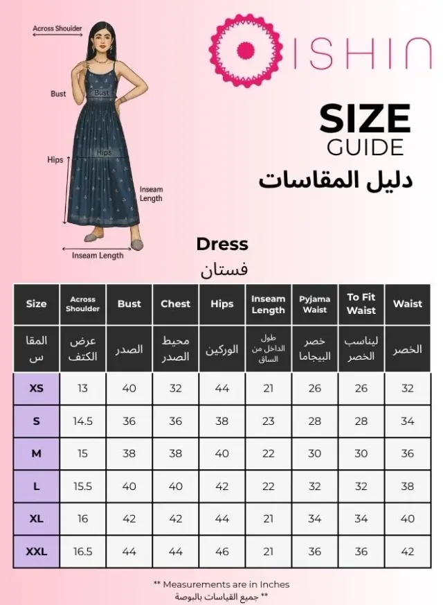 Midi Fit and Flare Dress with Three-Fourth Sleeves - Blue – image 4