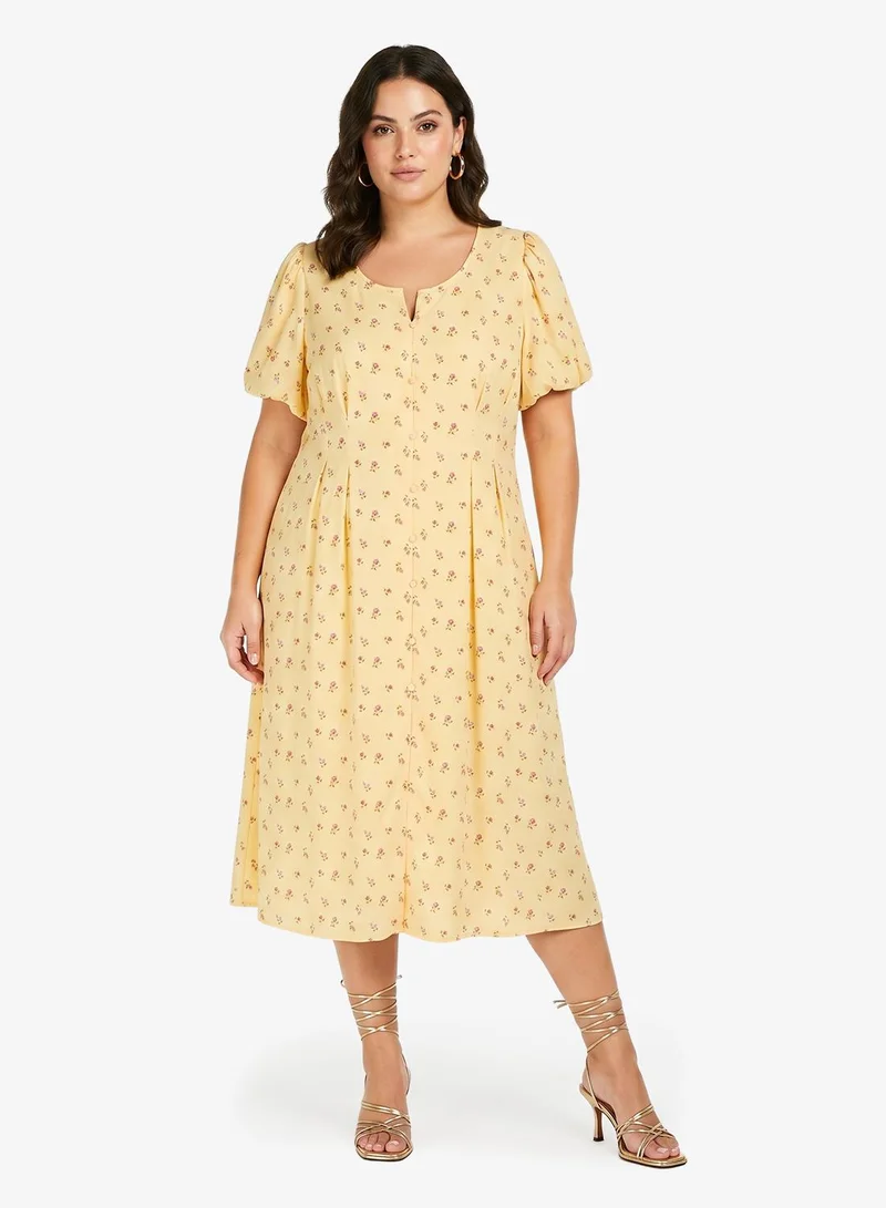 Ditsy Floral A Line Sun Dress