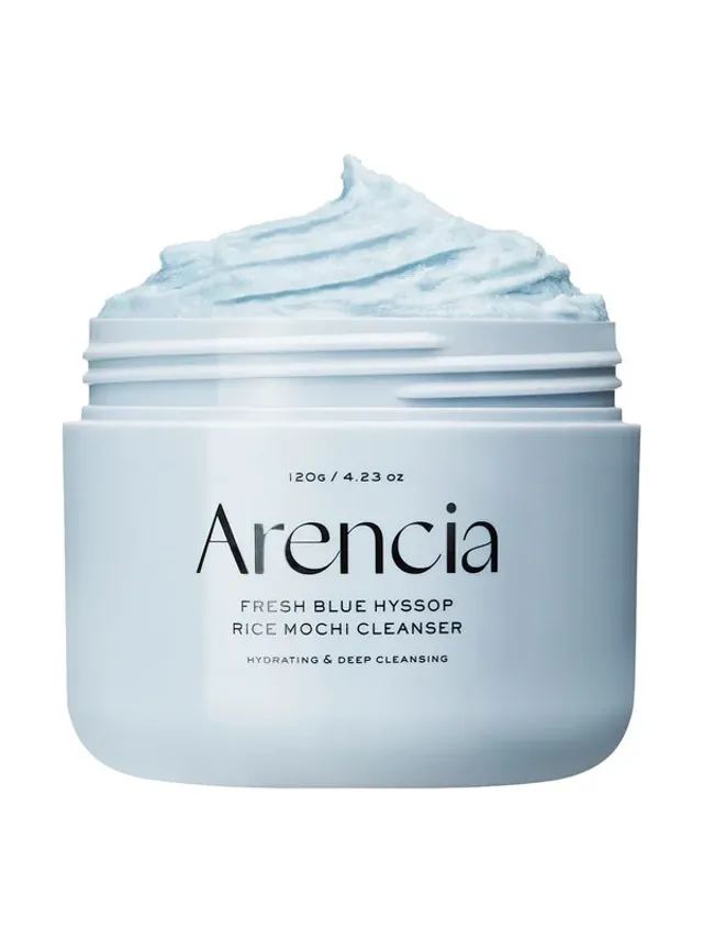 Arencia Blue Hyssop Rice Mochi Cleanser
