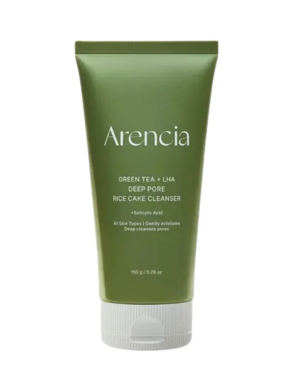Arencia Green Tea LHA Deep Pore Rice Cake Cleanser Green