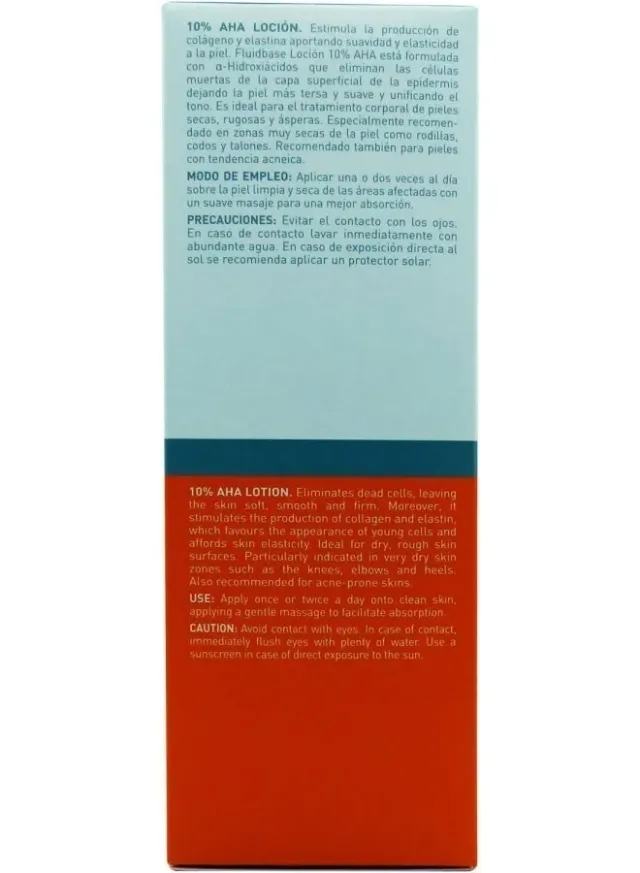 لوشن Genové Fluidbase Rederm 10% AHA (250 مل) – علاج مكثف لتقشير الجسم للبشرة الجافة والخشنة والمتصلبة – يحتوي على حمض الجليكوليك لتنعيم الركبتين والمرفقين – صورة 7