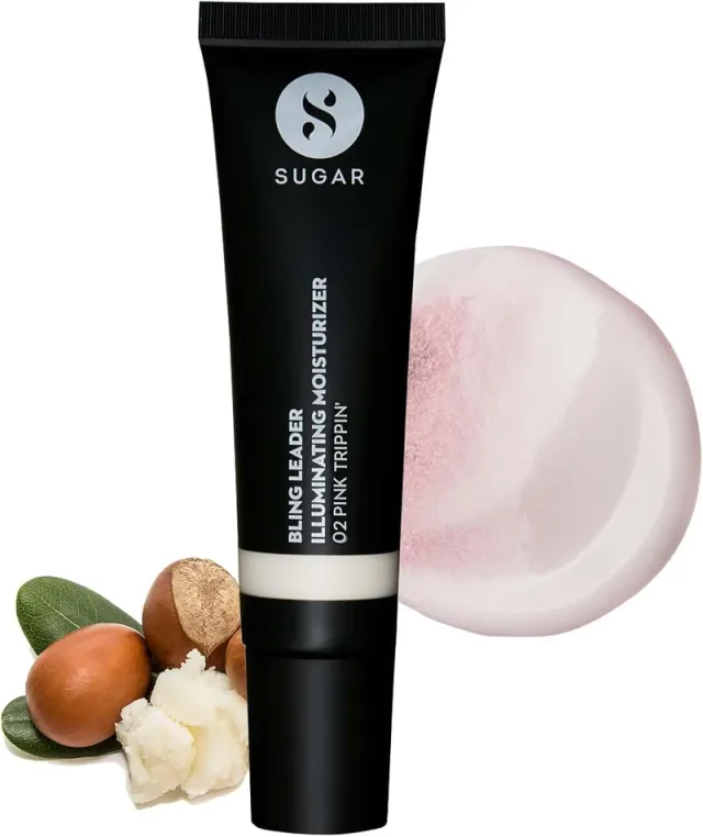 مرطب SUGAR Bling Leader مضيء بلون وردي بارد