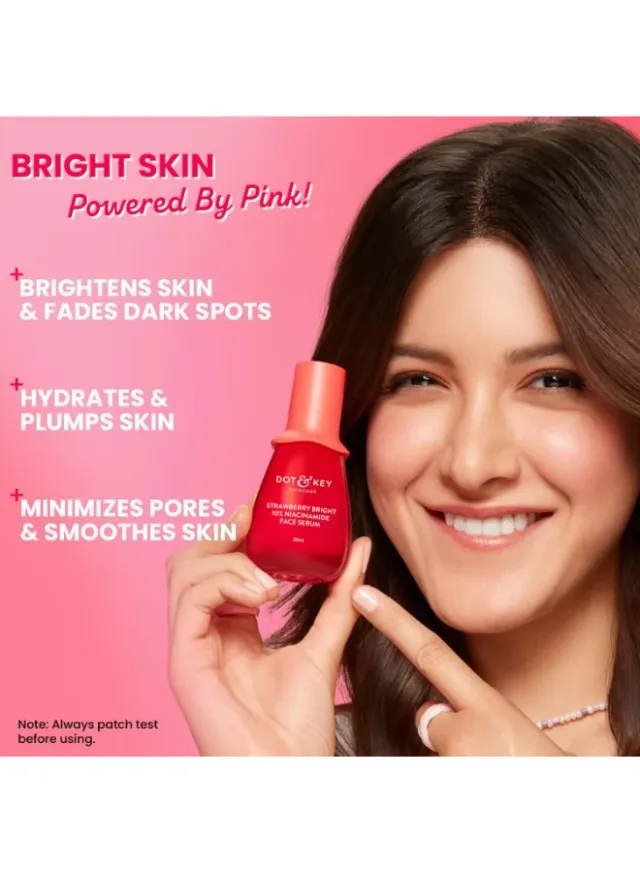 Dot & Key 10% Niacinamide + Strawberry Face Serum Bright Pink – image 5