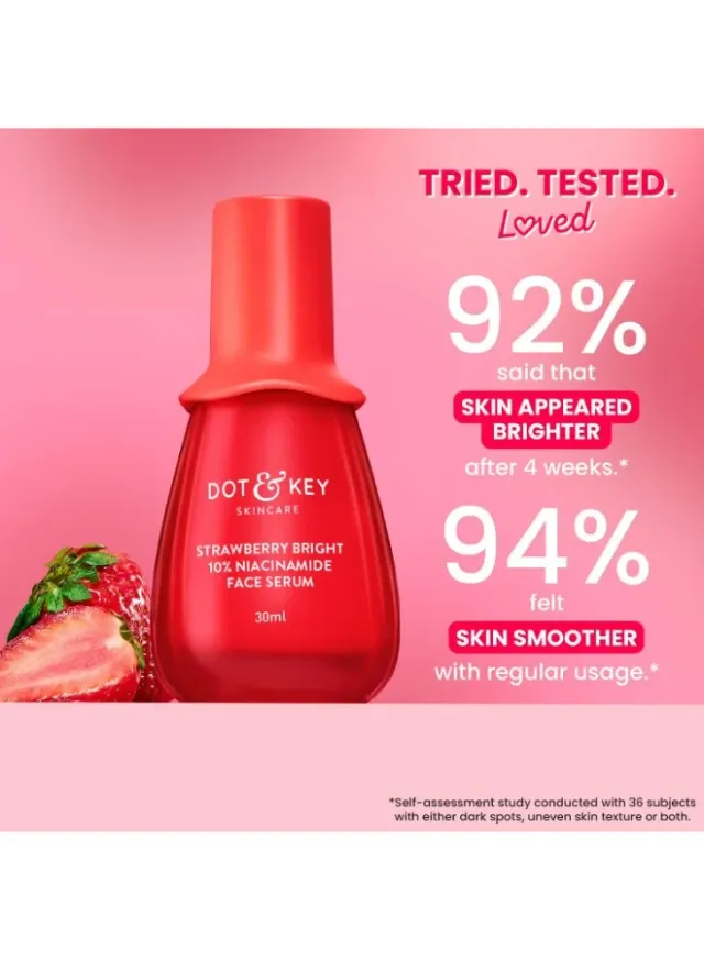 Dot & Key 10% Niacinamide + Strawberry Face Serum Bright Pink – image 6