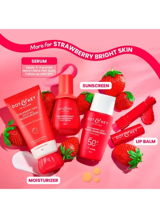 Dot & Key 10% Niacinamide + Strawberry Face Serum Bright Pink – image 7