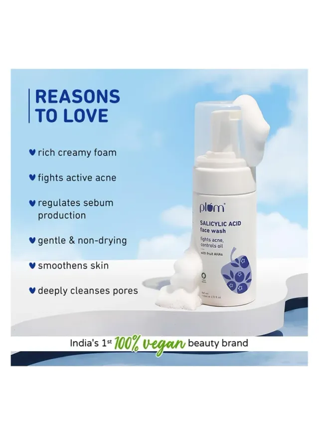 Plum Simply Bright 2% Niacinamide Rice Water Brightening Face Wash 100ml – image 2