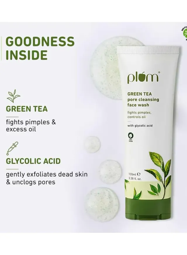 Plum Simply Bright 2% Niacinamide Rice Water Brightening Face Wash 100ml – image 2