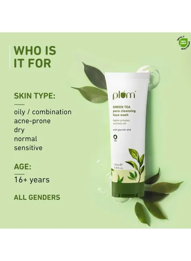 Plum Simply Bright 2% Niacinamide Rice Water Brightening Face Wash 100ml – image 3