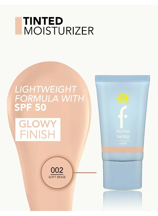 مرطب ملون بعامل حماية 50 - 002 بيج ناعم 002 Soft Beige