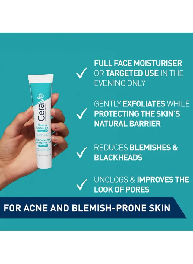 CeraVe Blemish Control Gel Moisturizer AHA BHA 40ML – image 5