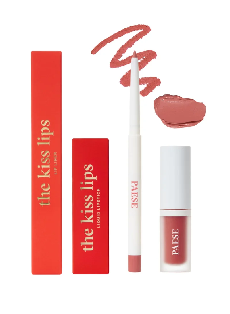 PAESE Kiss Lips Set NUDE CORAL