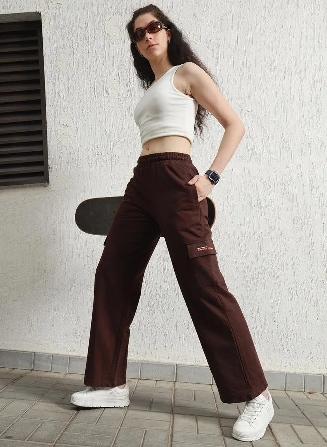 Women's Relaxed Fit Cargo Trousers Forest Green